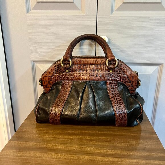 Brahmin Louise Croc Embossed Satchel - Picture 2 of 9